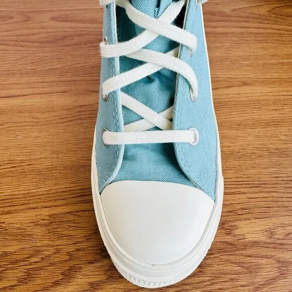 ⭐Converse Chuck 70 DE LUXE HEEL HI Sz 5.5 Mens Platform Boots Teal Shoes A08279C