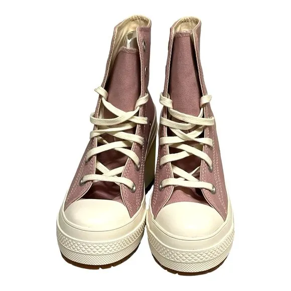 Converse Chuck 70 De Luxe Heel Womens Platform Static Pink/Egret/Gum Size7.5 NIB