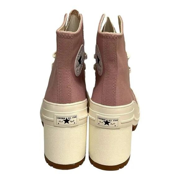 Converse Chuck 70 De Luxe Heel Womens Platform Static Pink/Egret/Gum Size7.5 NIB