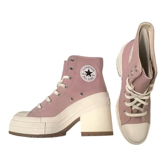 Converse Chuck 70 De Luxe Heel Womens Platform Static Pink/Egret/Gum Size7.5 NIB