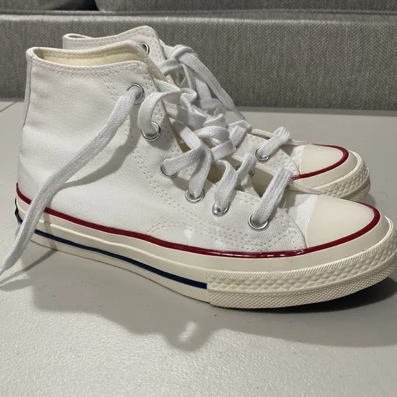Converse Chuck 70 Hi Big Kids' Shoes White/Granet/Egret