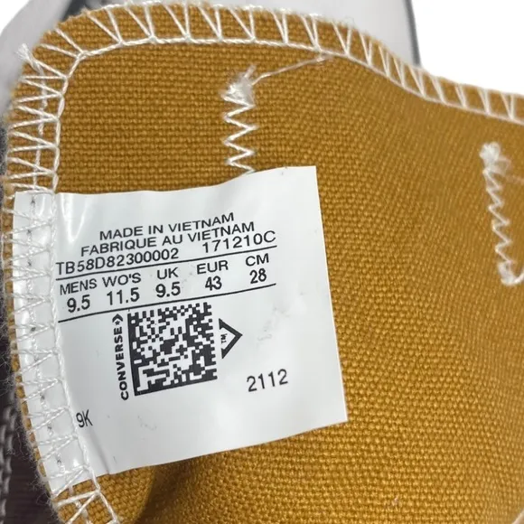 Converse Chuck Lift Men Platform Low Shoes Skate Canvas Brown Custom 171210C-WB