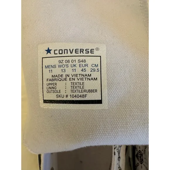Converse |. Chuck Taylor All Star 70 HiStyle 104048F Diamond | Size 11