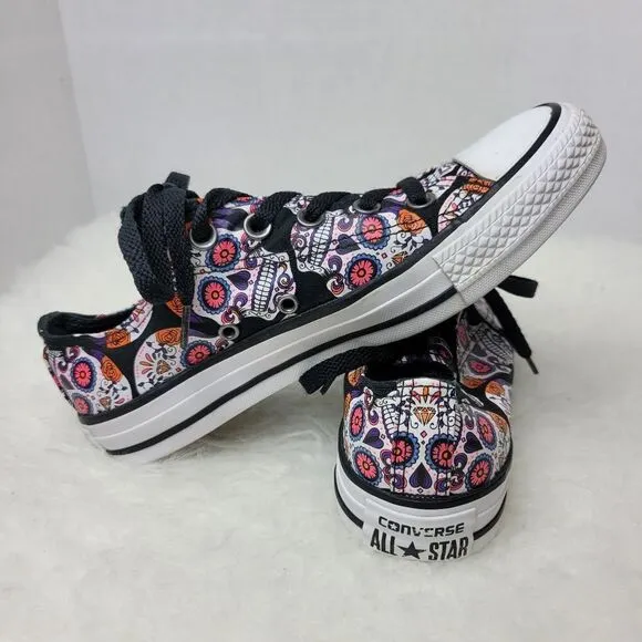Converse Chuck Taylor All Star Day Of Dead  Sugar Skulls Sneakers Shoes Size 6