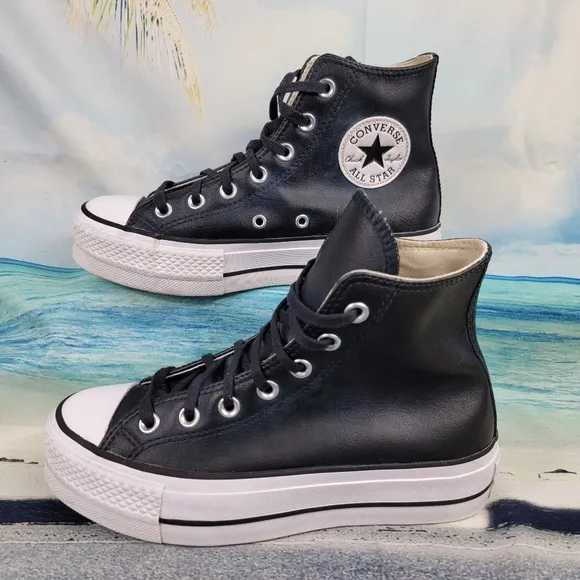 Converse Chuck Taylor All Star EVA Lift Leather Platform. Womens 6.5