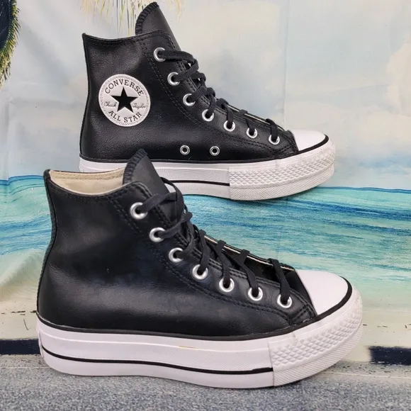 Converse Chuck Taylor All Star EVA Lift Leather Platform. Womens 6.5