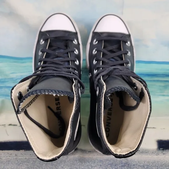 Converse Chuck Taylor All Star EVA Lift Leather Platform. Womens 6.5