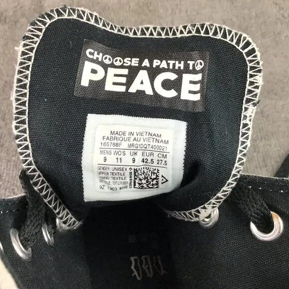Converse Chuck Taylor All Star Hi Seek Peace Shoes Sz 9