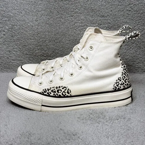Converse Chuck Taylor All Star Lift Platform High Animalier Womens 9.5 Shoes