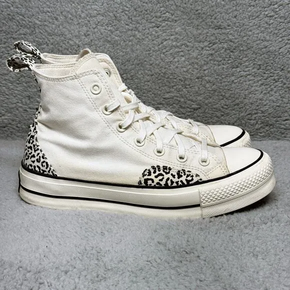 Converse Chuck Taylor All Star Lift Platform High Animalier Womens 9.5 Shoes
