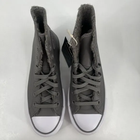 Converse Chuck Taylor All Star‎ Lift Platform Leather &amp; Sherpa Shoes- A05511C