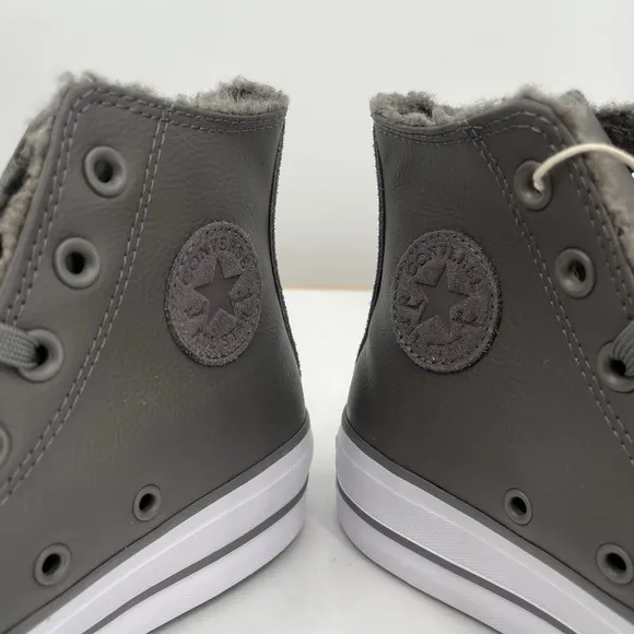 Converse Chuck Taylor All Star‎ Lift Platform Leather &amp; Sherpa Shoes- A05511C
