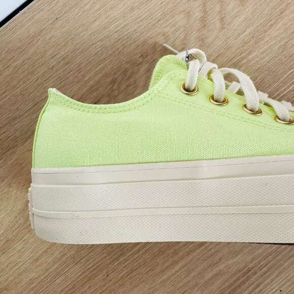 ⭐Converse Chuck Taylor All Star Lift Platform Sz 7.5 Women's Shoes Green A09913F