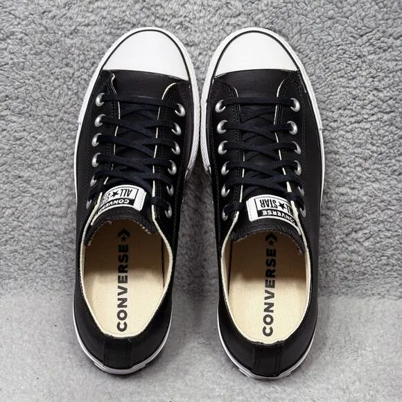 Converse Chuck Taylor All Star Lift Platform Womens 9 Sneakers Black Leather