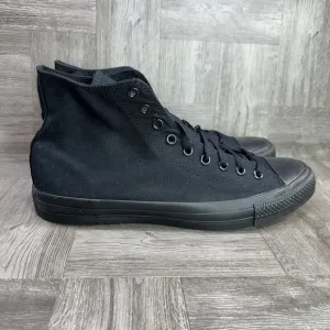 Converse Chuck Taylor All Star Men's size 15 Triple Black Canvas Hightop Shoes