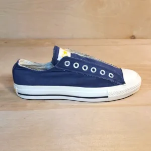 Converse Chuck Taylor All Star Navy Blue No Tie Slip On Athletic Shoes