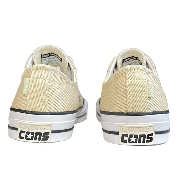 Converse Chuck Taylor All Star Pro Beige Khaki Suede Low 165280C Shoes M-8 W-10