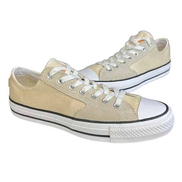 Converse Chuck Taylor All Star Pro Beige Khaki Suede Low 165280C Shoes M-8 W-10