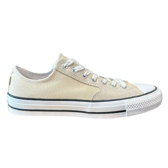 Converse Chuck Taylor All Star Pro Beige Khaki Suede Low 165280C Shoes M-8 W-10
