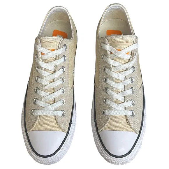 Converse Chuck Taylor All Star Pro Beige Khaki Suede Low 165280C Shoes M-8 W-10