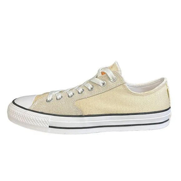 Converse Chuck Taylor All Star Pro Beige Khaki Suede Low 165280C Shoes M-8 W-10