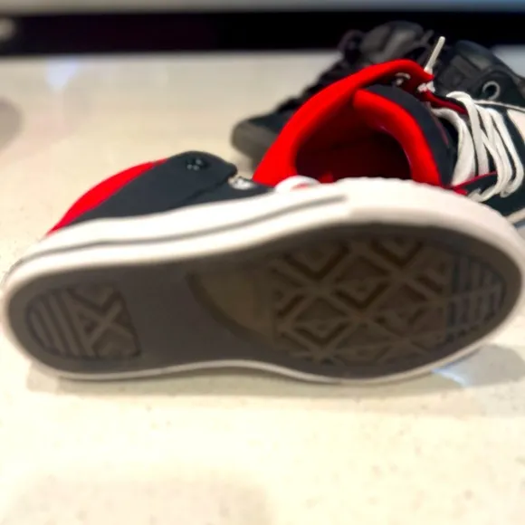CONVERSE CHUCK TAYLOR Black &amp; Red MID TOP and MID GS 'AXEL'