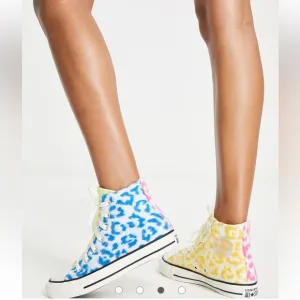 Converse Chuck Taylor Cheetah Leopard Print Multicolor Shoes Sneakers 4.5