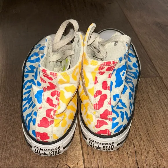 Converse Chuck Taylor Cheetah Leopard Print Multicolor Shoes Sneakers 4.5