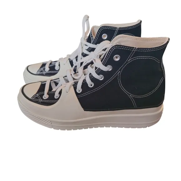 Converse Chuck Taylor Construct Hi Sneaker Black A05094C Men's Size 11