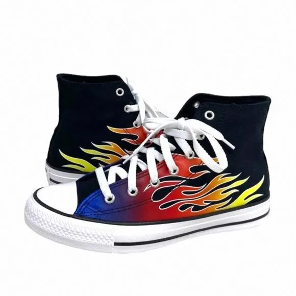 Converse Chuck Taylor High Shoes Women Kids Black A04715F Skate Sneakers Canvas