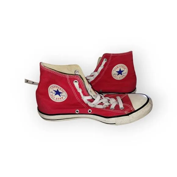 Converse Chuck Taylor Red Canvas High Tops Skate M 11 / W 9 Sports Classic
