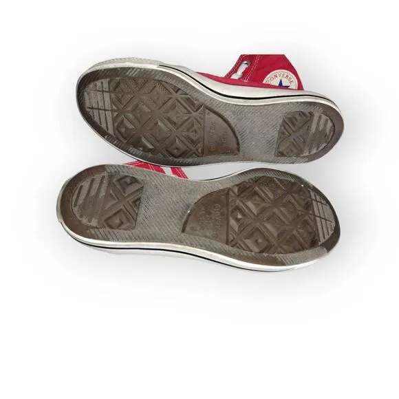 Converse Chuck Taylor Red Canvas High Tops Skate M 11 / W 9 Sports Classic