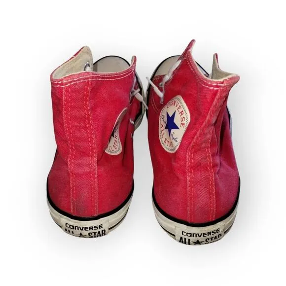 Converse Chuck Taylor Red Canvas High Tops Skate M 11 / W 9 Sports Classic