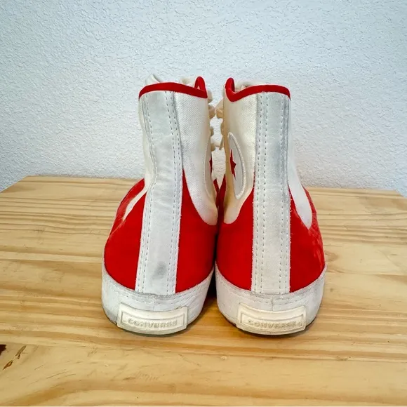 Converse Chuck Taylor Sasha Vintage Sneakers in Red and White Women's 8