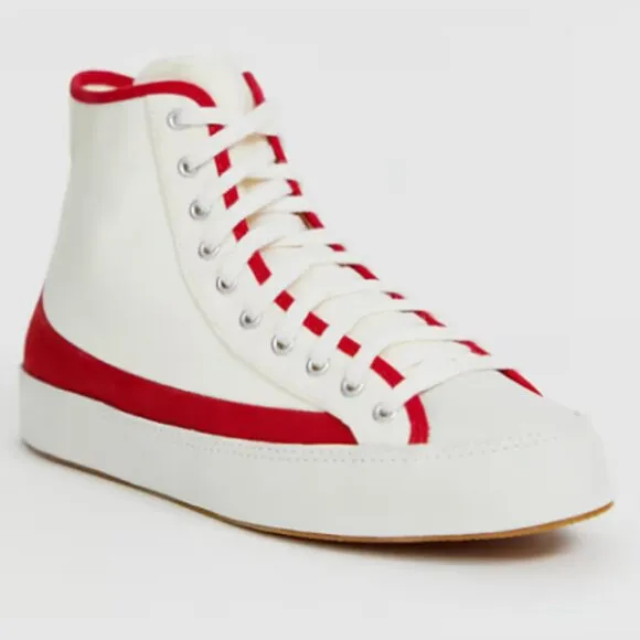 Converse Chuck Taylor Sasha Vintage Sneakers in Red and White Women's 8