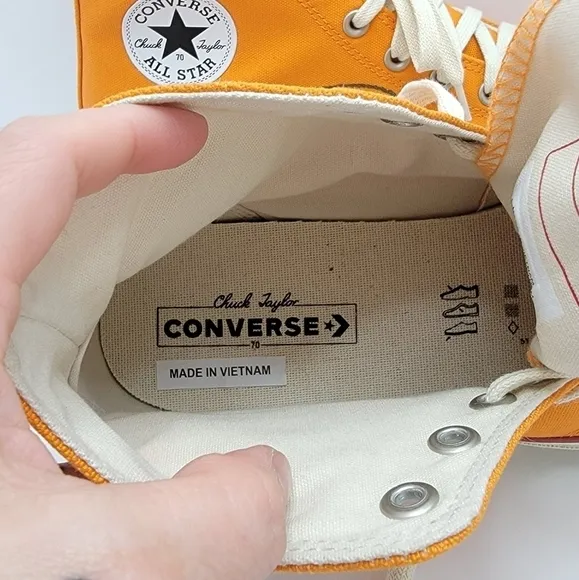 Converse × Come Tees Chuck 70s Star Path orange hi-top sneakers | WMS 10