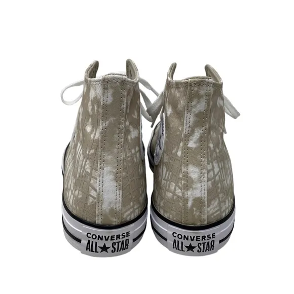 Converse Ctas High Top Shoes Men’s Size White Beach Stone Canvas Skate A06003C