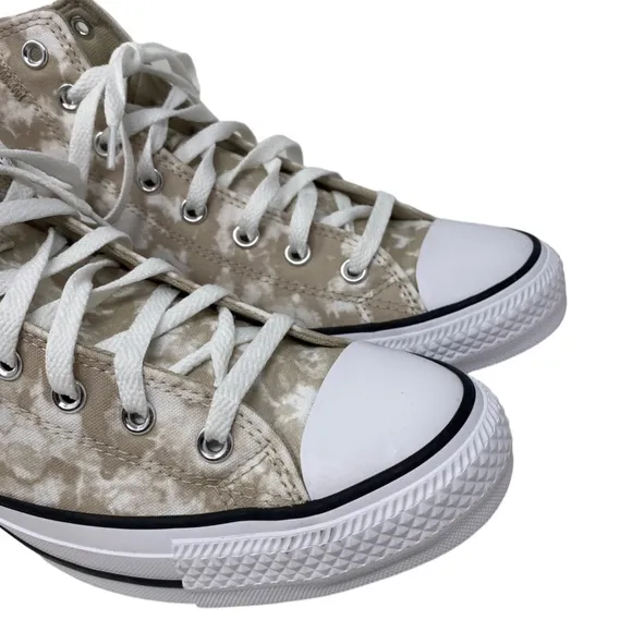 Converse Ctas High Top Shoes Men’s Size White Beach Stone Canvas Skate A06003C