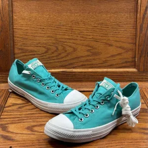 Converse CTAS Shield Canvas Ox Aegean Aqua Black Buff Shoes