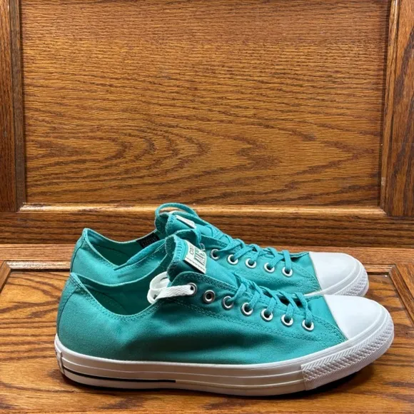 Converse CTAS Shield Canvas Ox Aegean Aqua Black Buff Shoes