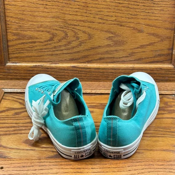 Converse CTAS Shield Canvas Ox Aegean Aqua Black Buff Shoes