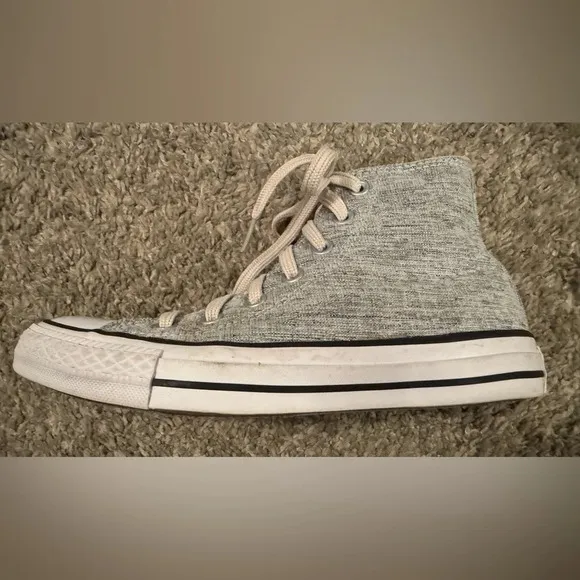 Converse Glitter Custom Chuck Taylor All Star By You high top silver size 7