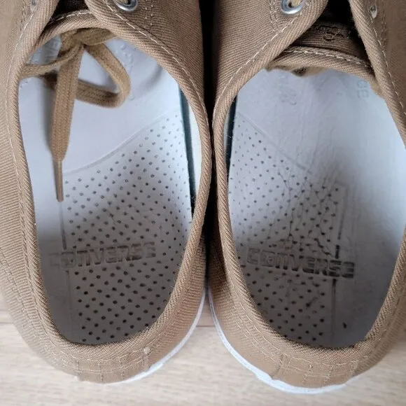 Converse Jack Purcell Ox Shoes Men Size 11.5 Brown White Canvas Sneakers 149914C