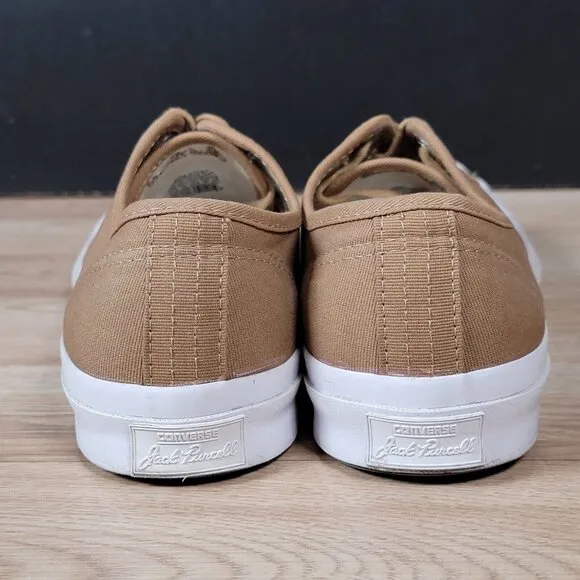 Converse Jack Purcell Ox Shoes Men Size 11.5 Brown White Canvas Sneakers 149914C
