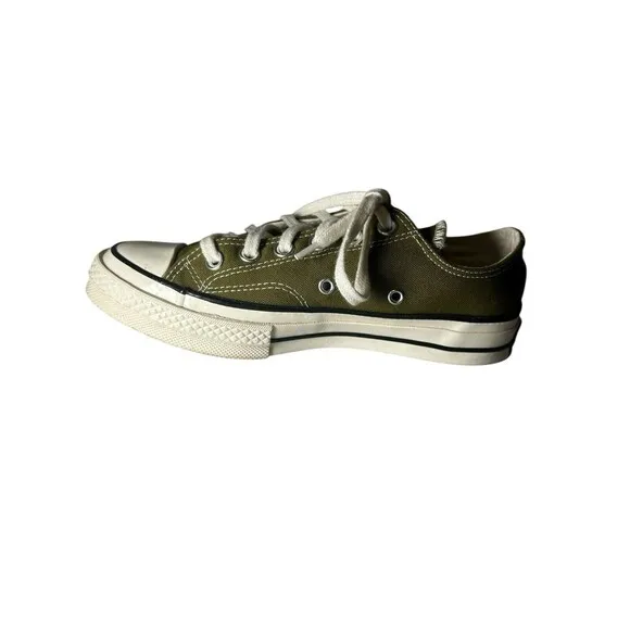 Converse Men's 5 Women’s 7 Chuck Taylor All Star 70 Ox Dark Moss Low-Top Shoes