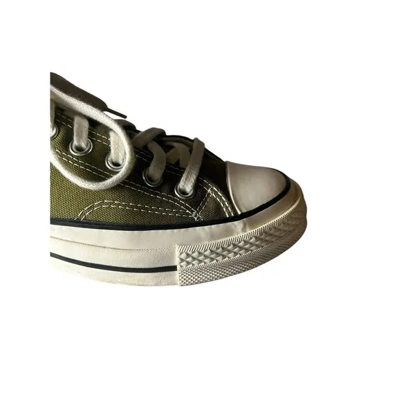 Converse Men's 5 Women’s 7 Chuck Taylor All Star 70 Ox Dark Moss Low-Top Shoes