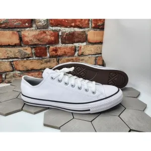 Converse Men's Sz 11 Chuck Taylor All Star LUXE LEATHER Low Premium White