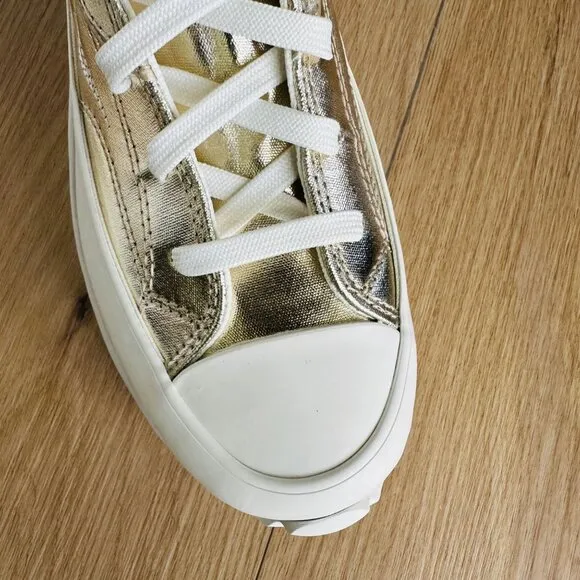 🤩Converse Run Star Hike Hi Platform Western Women Shoes Sz 7.5 Gold A10333C New