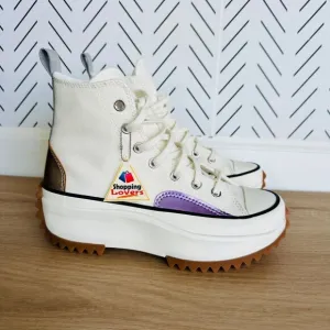 🤩Converse Run Star Hike Platform Chrome Sz 10 Men Shoes Beige Chunky A09796C