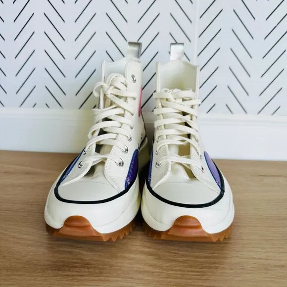 🤩Converse Run Star Hike Platform Chrome Sz 10 Men Shoes Beige Chunky A09796C